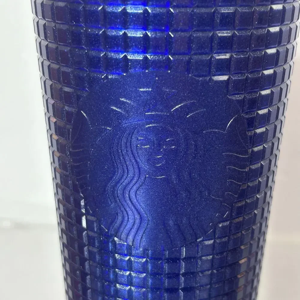 Starbucks Studded Tumbler Set 24oz Iridescent Blue Purple Green Cold Cup Lot